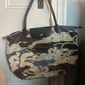 Stylish Black and Gray Tote Bag